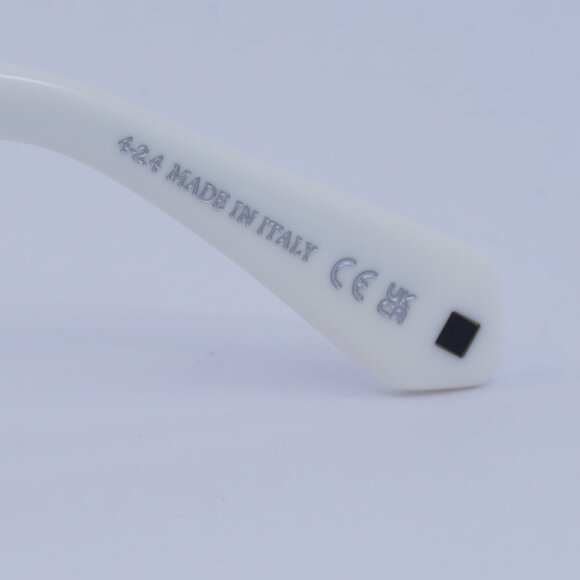 Off-White OERI14E PALMER 0107 Sunglasses White Oval Frame, Grey Lenses main image 11